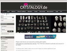 Tablet Screenshot of crystalogy.de